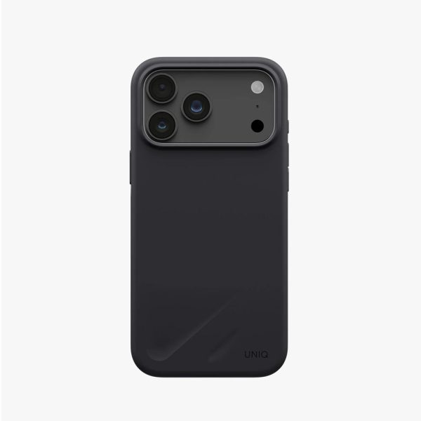 Uniq Lino Hybrid Silicone Lightweight Magnetic Protection Case with Camera Control Button for iPhone 18 Pro Max - Charcoal Grey