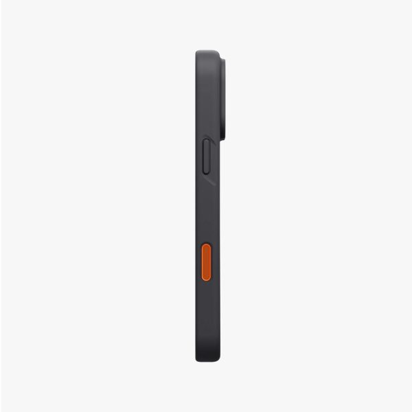 Uniq Lino Hybrid Silicone Lightweight Magnetic Protection Case with Camera Control Button for iPhone 18 Pro- Charcoal Grey