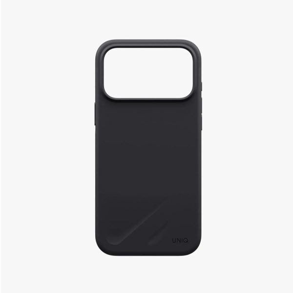 Uniq Lino Hybrid Silicone Lightweight Magnetic Protection Case with Camera Control Button for iPhone 18 Pro Max - Charcoal Grey