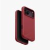 Uniq Lino Hybrid Silicone Lightweight Magnetic Protection Case with Camera Control Button for iPhone 18 Pro- Cranberry RedRose