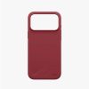 Uniq Lino Hybrid Silicone Lightweight Magnetic Protection Case with Camera Control Button for iPhone 18 Pro- Cranberry RedRose