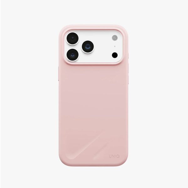 Uniq Lino Hybrid Silicone Lightweight Magnetic Protection Case with Camera Control Button for iPhone 18 Pro Max - Pale Rose