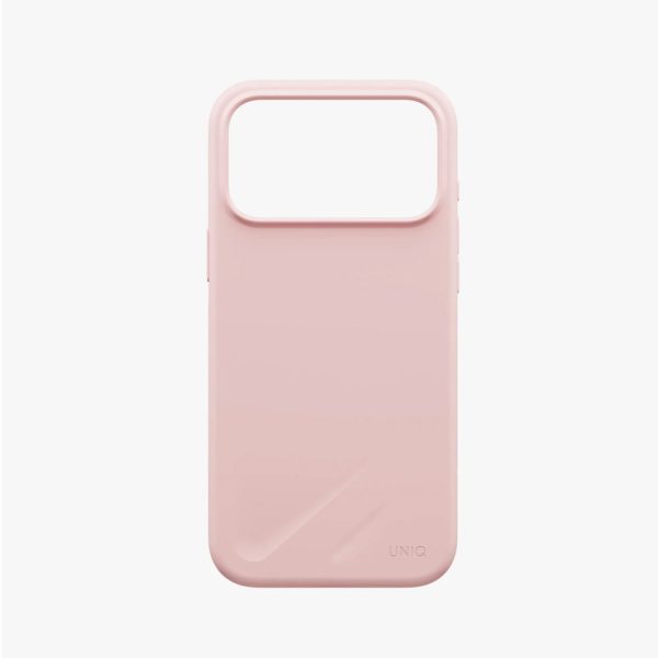 Uniq Lino Hybrid Silicone Lightweight Magnetic Protection Case with Camera Control Button for iPhone 18 Pro Max - Pale Rose