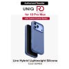 Uniq Lino Hybrid Silicone Lightweight Magnetic Protection Case with Camera Control Button for iPhone 18 Pro Max  - Pebble Blue