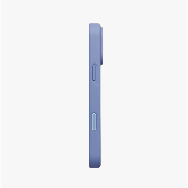 Uniq Lino Hybrid Silicone Lightweight Magnetic Protection Case with Camera Control Button for iPhone 18 Pro- Pebble Blue