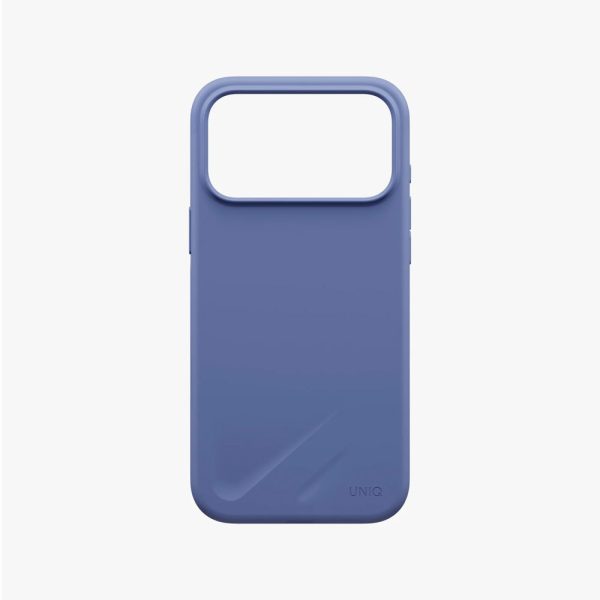 Uniq Lino Hybrid Silicone Lightweight Magnetic Protection Case with Camera Control Button for iPhone 18 Pro- Pebble Blue