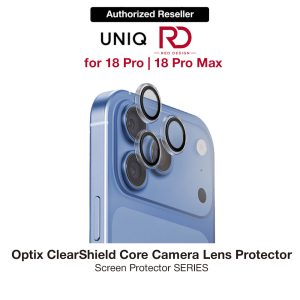 Uniq Optix ClearShield Core Full Lens Coverage HD Clarity Camera Lens Protector for iPhone 18 Pro iPhone 18 Pro Max - Clear