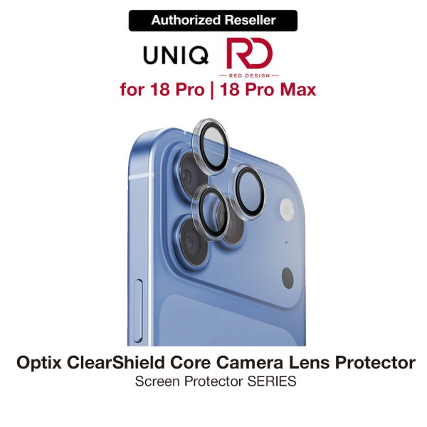 Uniq Optix ClearShield Core Full Lens Coverage HD Clarity Camera Lens Protector for iPhone 18 Pro iPhone 18 Pro Max - Clear