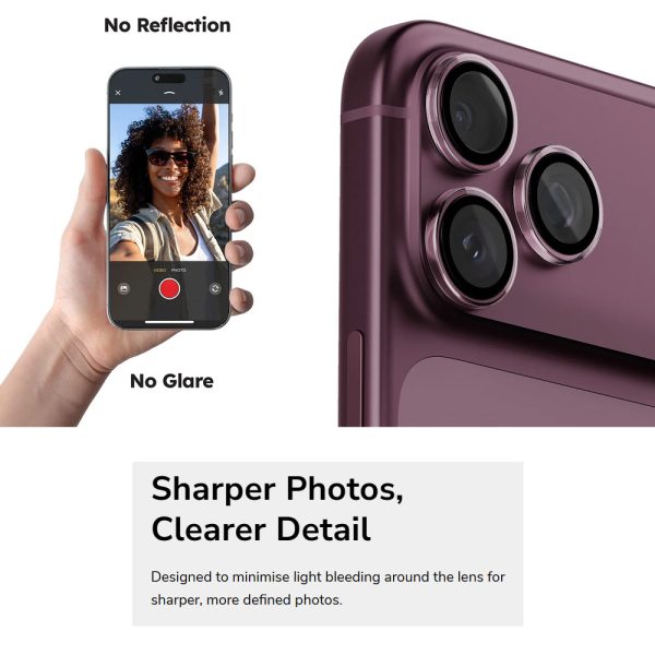 Uniq Optix ClearShield Core Full Lens Coverage HD Clarity Camera Lens Protector for iPhone 18 Pro iPhone 18 Pro Max - Clear