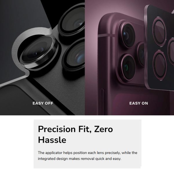 Uniq Optix ClearShield Core Full Lens Coverage HD Clarity Camera Lens Protector for iPhone 18 Pro iPhone 18 Pro Max - Clear