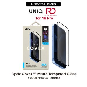 Uniq Optix Covex Matte Tempered Glass Screen Protector for iPhone 18 Pro - Matte