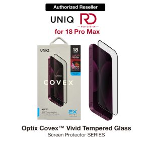Uniq Optix Covex Vivid Tempered Glass Screen Protector for iPhone 18 Pro Max - Clear