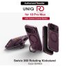 Uniq Swivix 360 Rotating Kickstand Magnetic Drop Protection Case with Camera Control Button for iPhone 18 Pro Max - Deep Burgundy