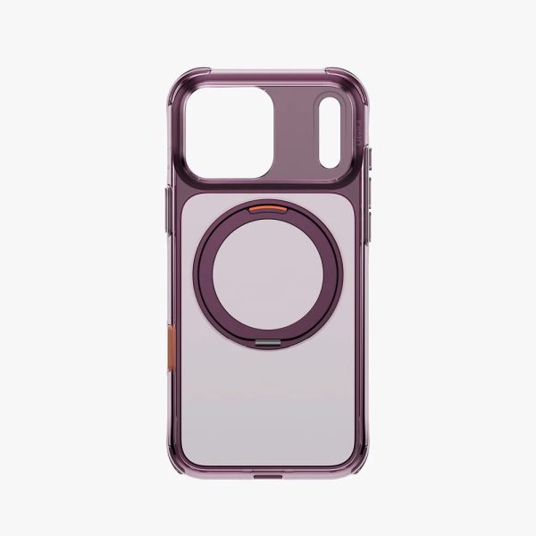 Uniq Swivix 360 Rotating Kickstand Magnetic Drop Protection Case with Camera Control Button for iPhone 18 Pro Max - Deep Burgundy